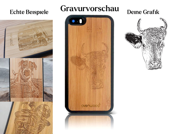 INDIVIDUELL iPhone 5 / SE Bambus-Kunststoff