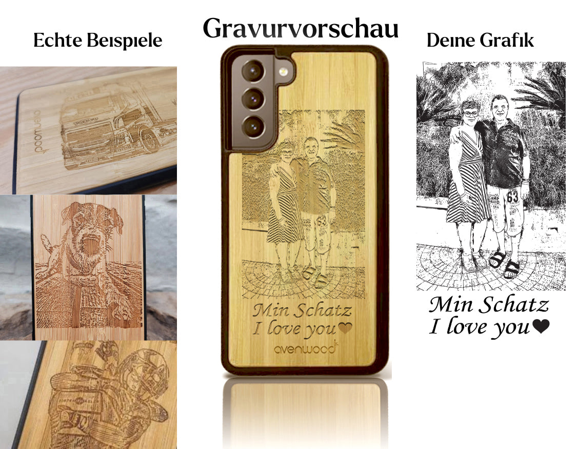 INDIVIDUELL Samsung Galaxy S21 Bambus-Kunststoff