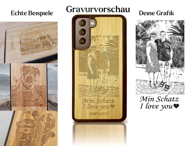 INDIVIDUELL Samsung Galaxy S21 Bambus-Kunststoff