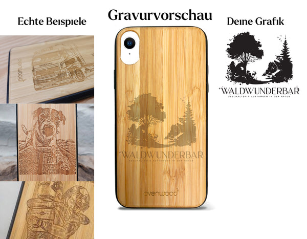 INDIVIDUELL iPhone XR Bambus-Kunststoff