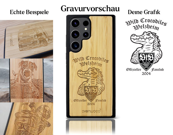 INDIVIDUELL Samsung Galaxy S23 Ultra Bambus-Kunststoff