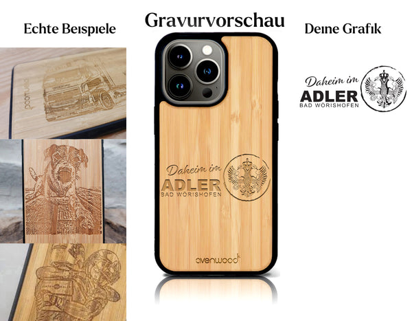 INDIVIDUELL iPhone 15 Pro Max Bambus-Kunststoff