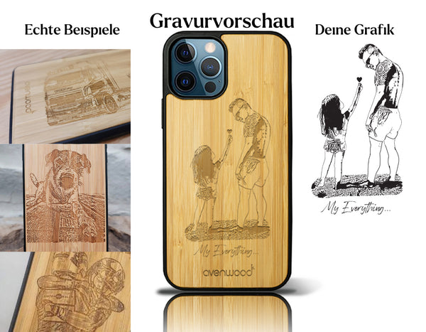 INDIVIDUELL iPhone 16 Pro Max Bambus-Kunststoff