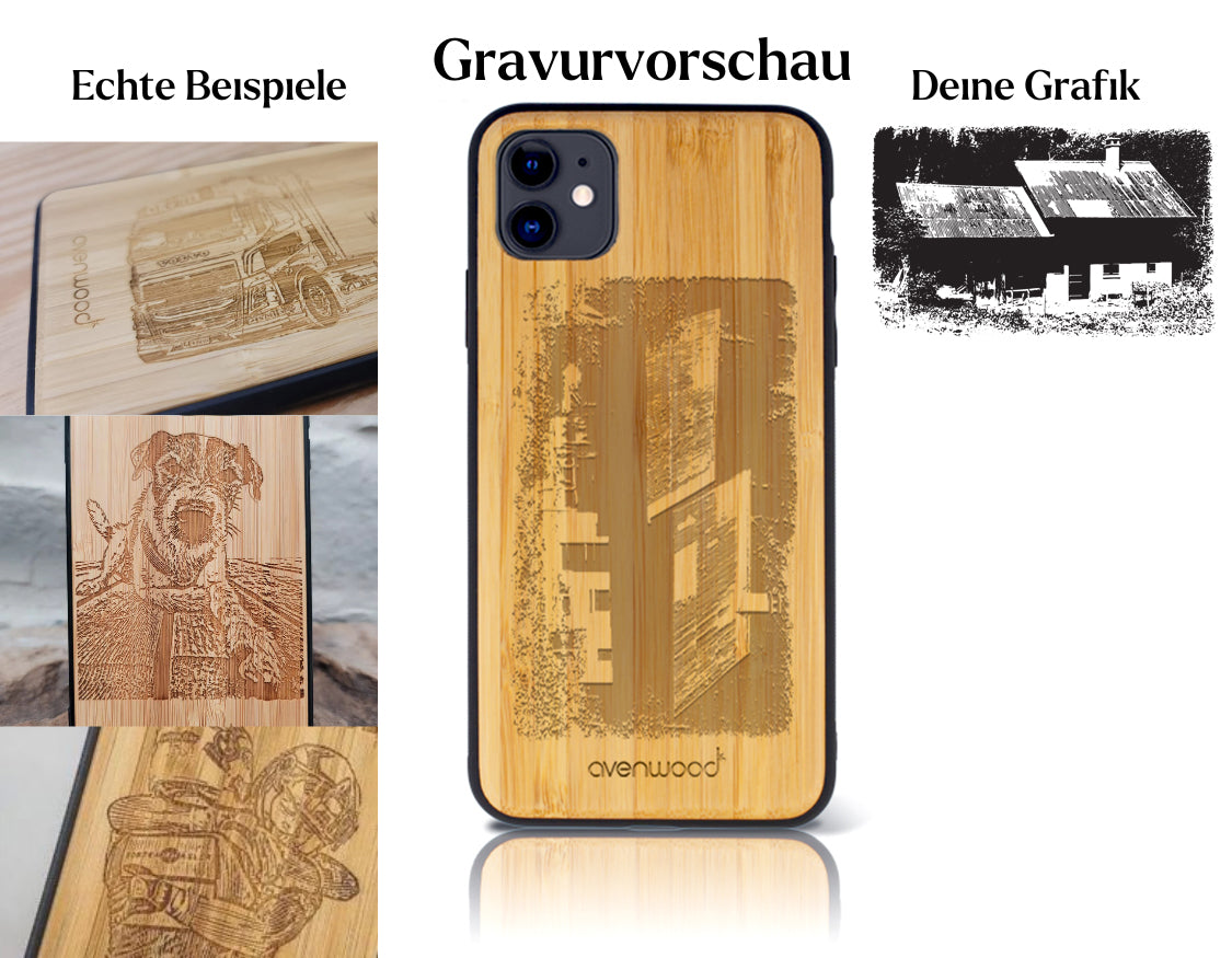 INDIVIDUELL iPhone 11 Bambus-Kunststoff