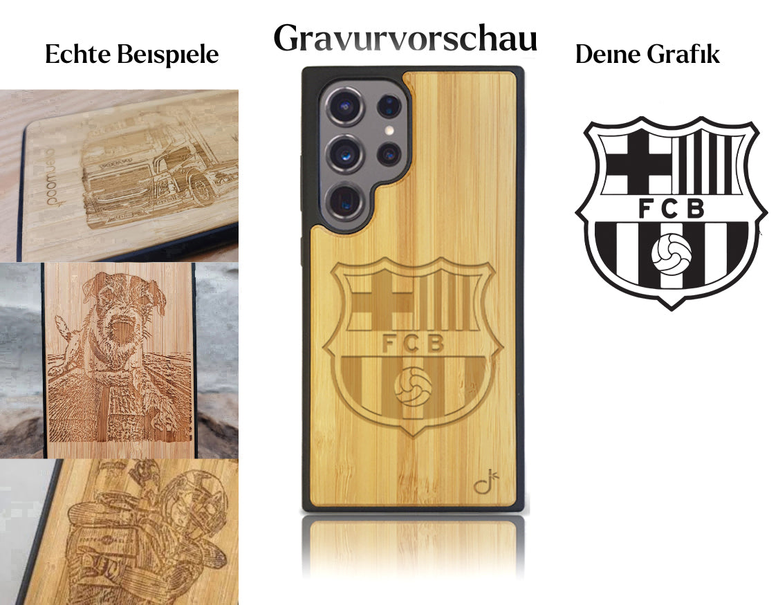 INDIVIDUELL Samsung Galaxy S24 Ultra Bambus-Kunststoff