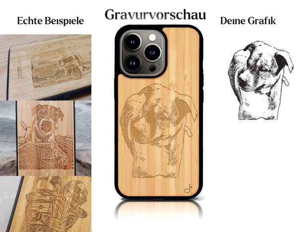 INDIVIDUELL iPhone 16 Pro Bambus-Kunststoff