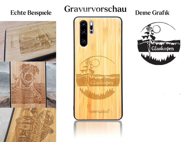 INDIVIDUELL Huawei P30 Pro Bambus-Kunststoff