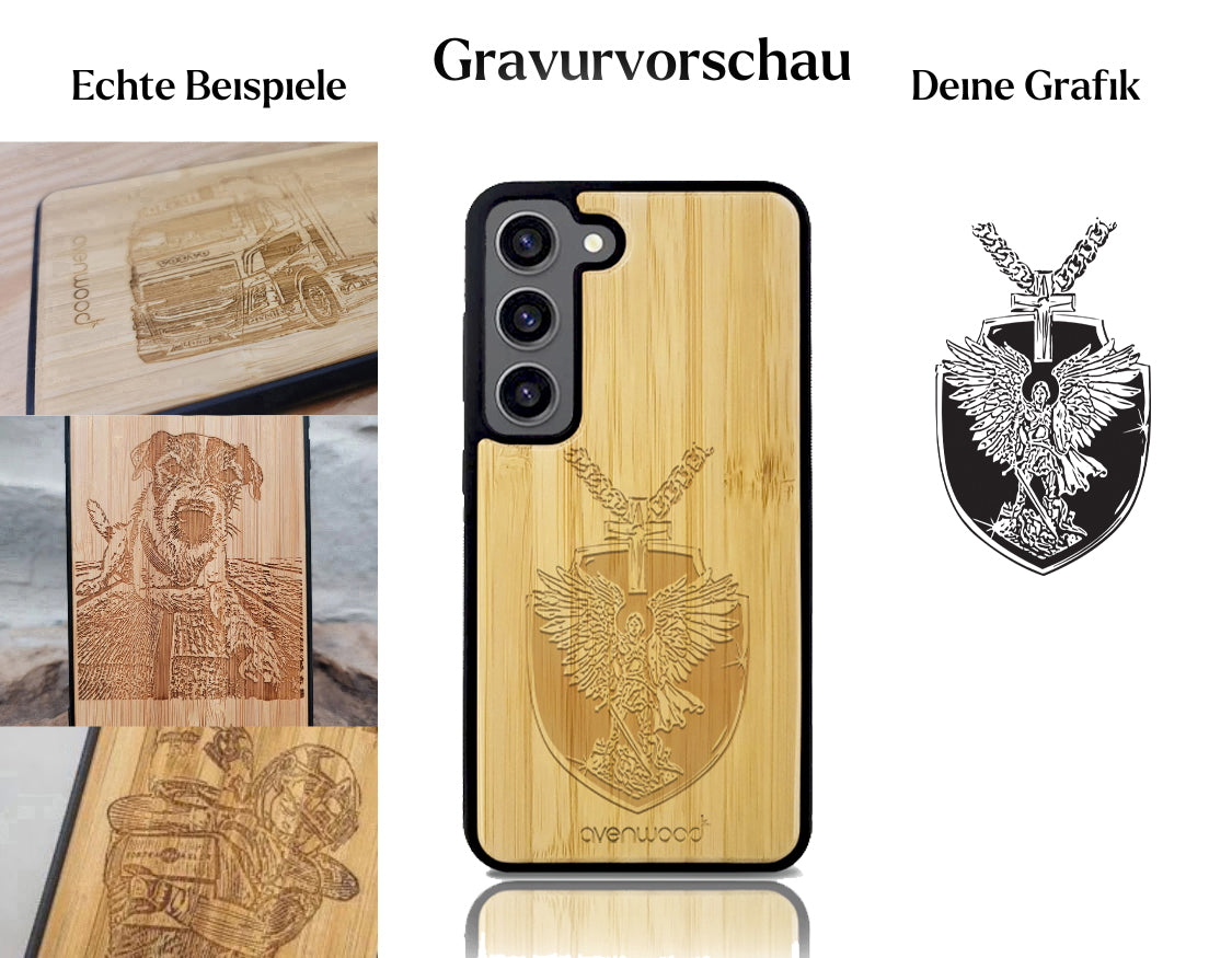 INDIVIDUELL Samsung Galaxy S23 Bambus-Kunststoff