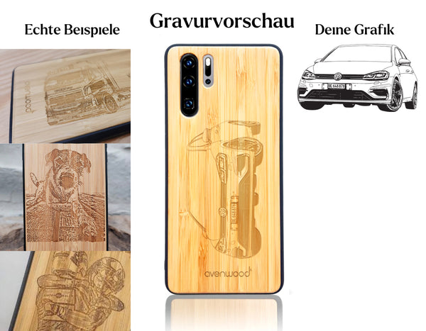 INDIVIDUELL Huawei P30 Pro Bambus-Kunststoff