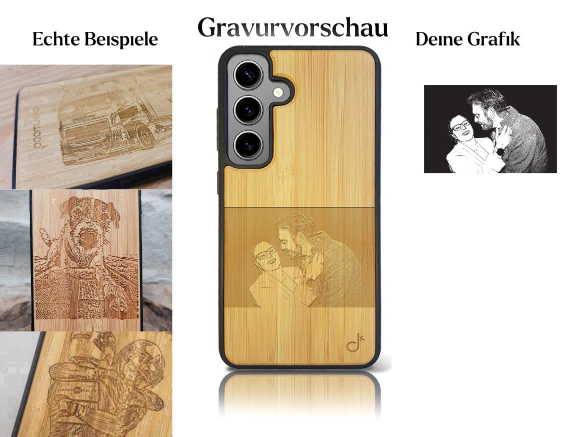 CUSTOM Samsung Galaxy S24 Plus Bamboo Plastic