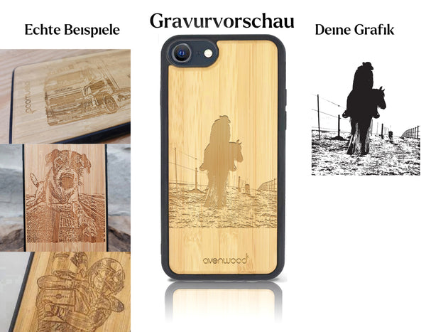 INDIVIDUELL iPhone SE 2022 Bambus-Kunststoff
