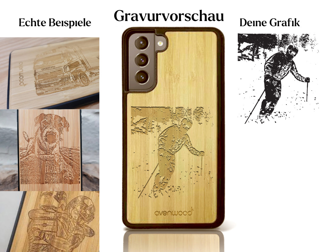 INDIVIDUELL Samsung Galaxy A52 Bambus-Kunststoff