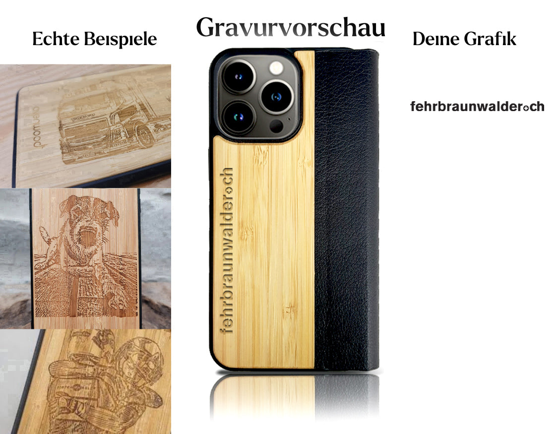 INDIVIDUELL iPhone 16 Pro Flipcase (Spezialrückseite)