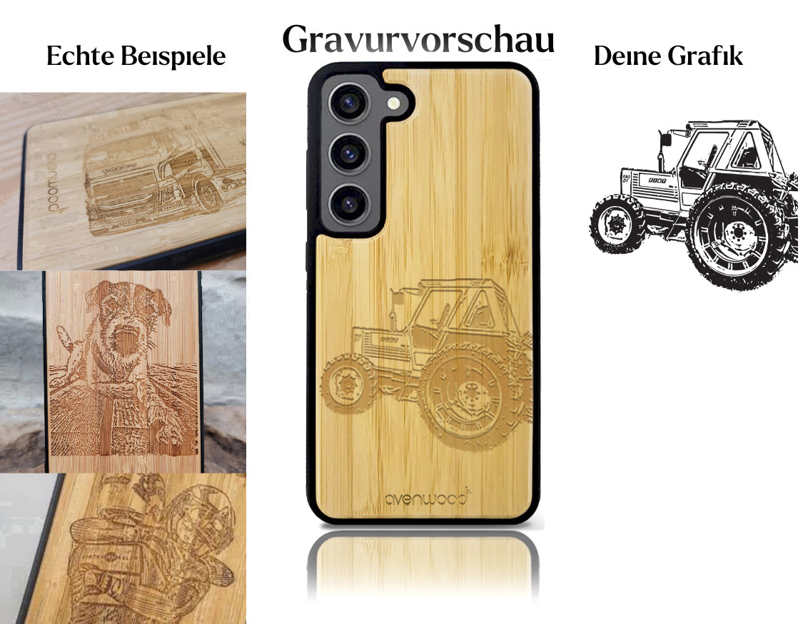 INDIVIDUELL Samsung Galaxy S23 Bambus-Kunststoff