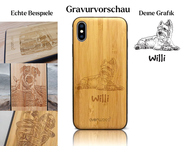 INDIVIDUELL iPhone X / XS Bambus-Kunststoff