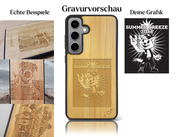 INDIVIDUELL Samsung Galaxy S24 Plus Bambus-Kunststoff