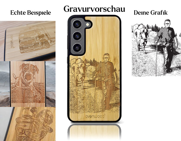 INDIVIDUELL Samsung Galaxy S23 Bambus-Kunststoff