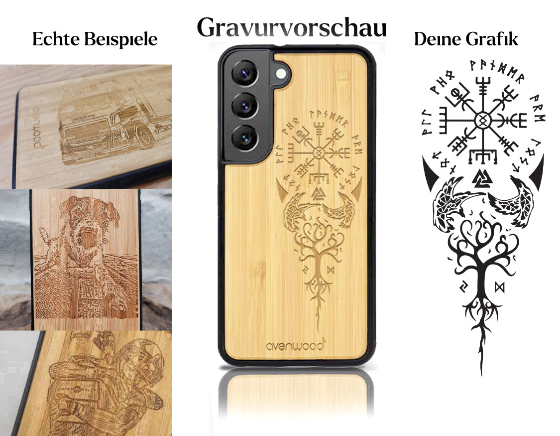 INDIVIDUELL Samsung Galaxy S22 Bambus-Kunststoff