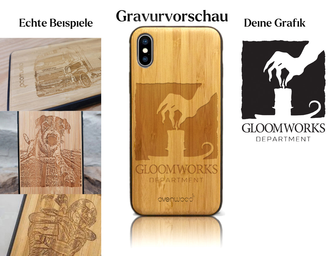 INDIVIDUELL iPhone X / XS Bambus-Kunststoff