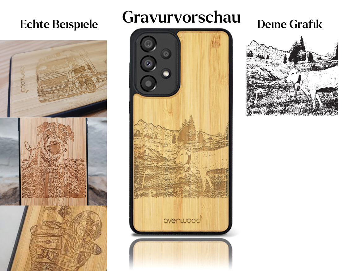 INDIVIDUELL Samsung Galaxy A33 5G Bambus-Kunststoff
