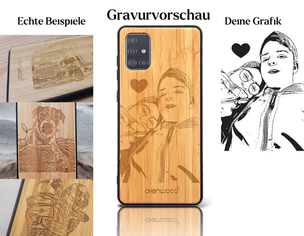 INDIVIDUELL Samsung Galaxy A72 Bambus-Kunststoff