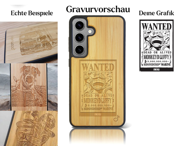 INDIVIDUELL Samsung Galaxy S24 Plus Bambus-Kunststoff