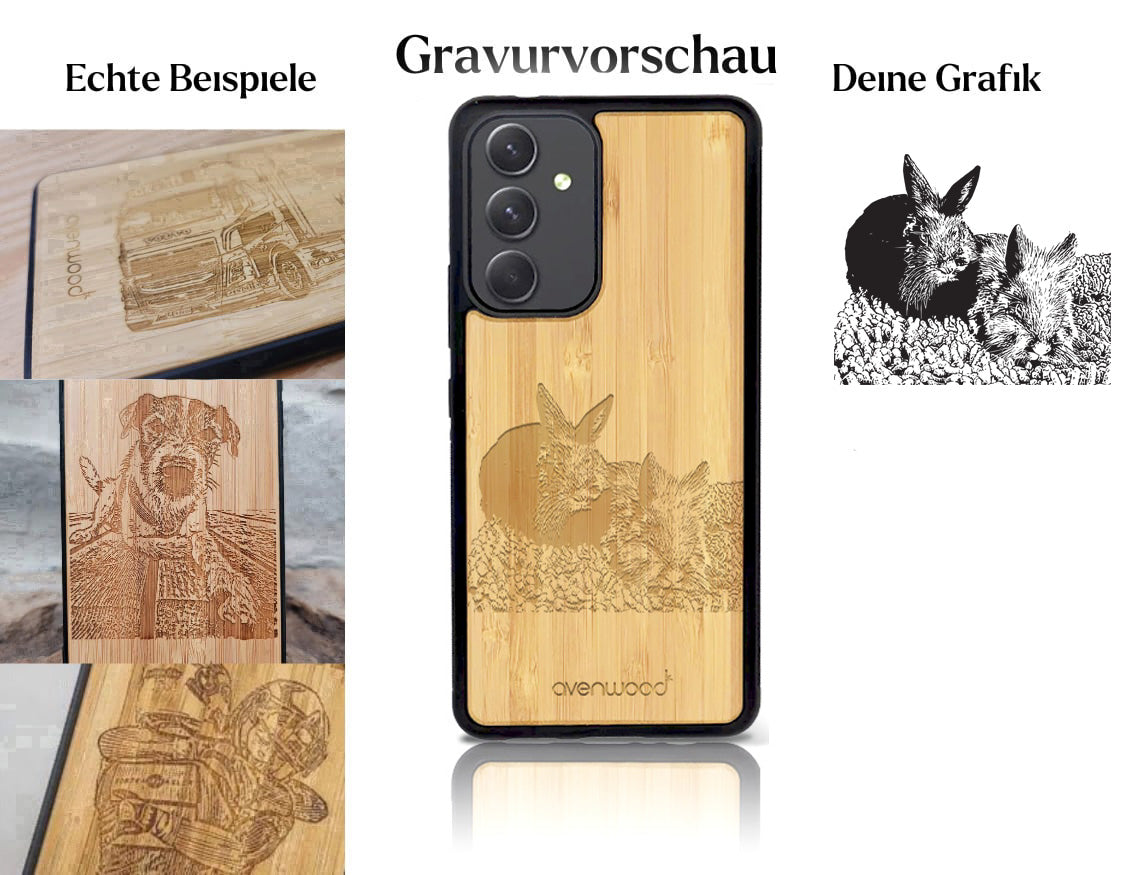 INDIVIDUELL Samsung Galaxy A55 Bambus-Kunststoff