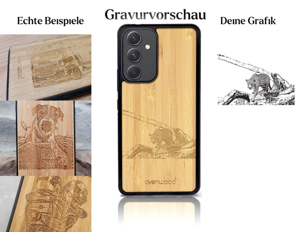 INDIVIDUELL Samsung Galaxy A55 Bambus-Kunststoff