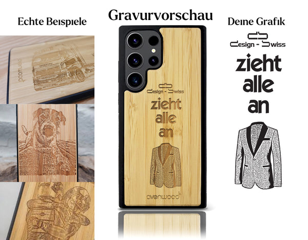INDIVIDUELL Samsung Galaxy S23 Ultra Bambus-Kunststoff