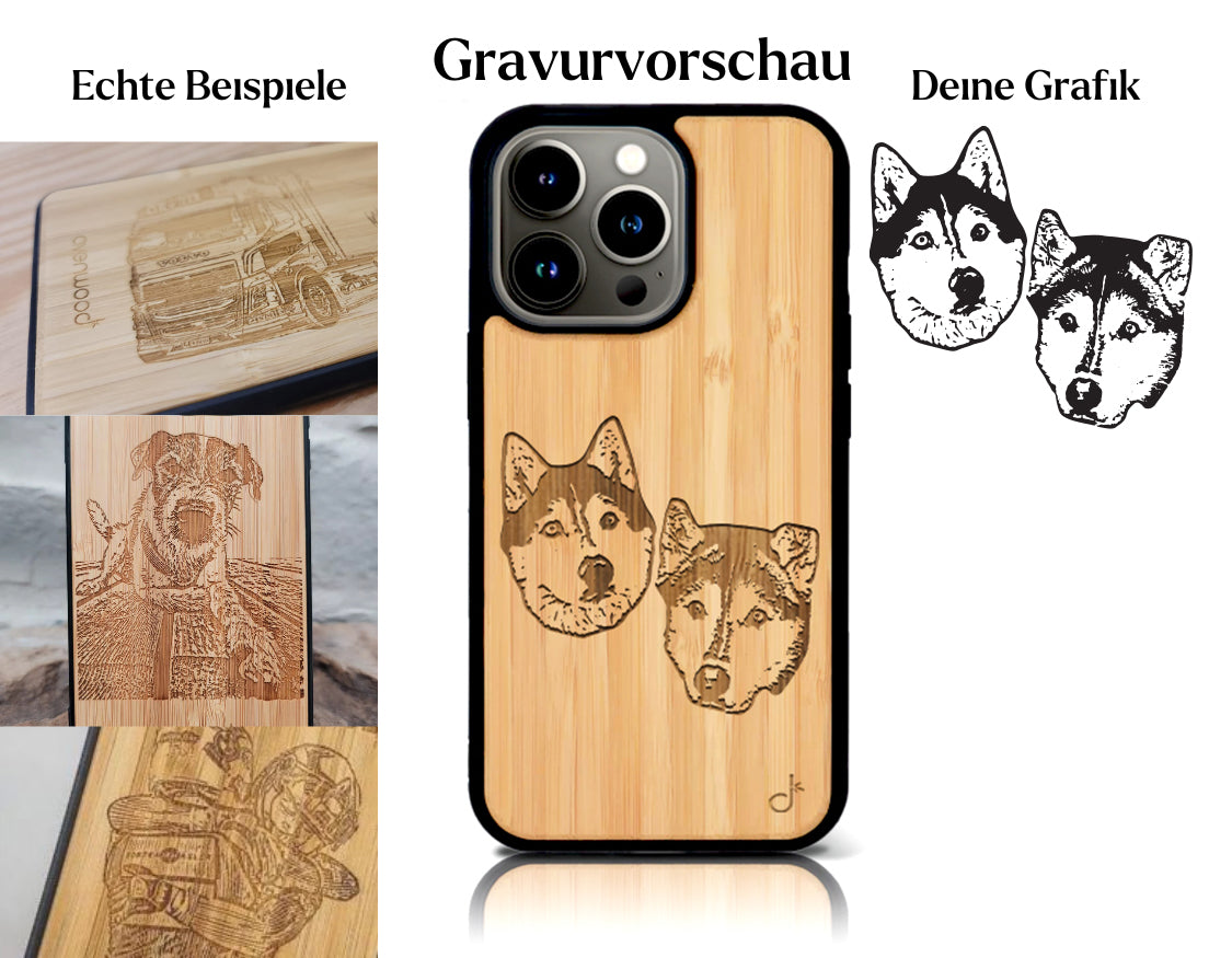 INDIVIDUELL iPhone 16 Bambus-Kunststoff