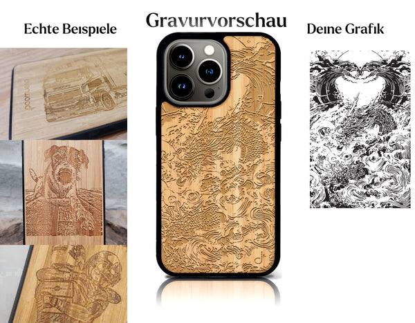 INDIVIDUELL iPhone 16 Pro Bambus-Kunststoff