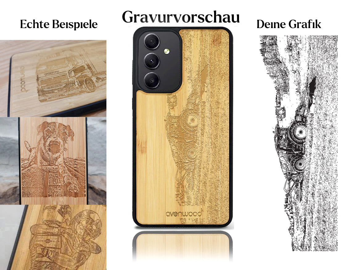 INDIVIDUELL Samsung Galaxy A34 Bambus-Kunststoff