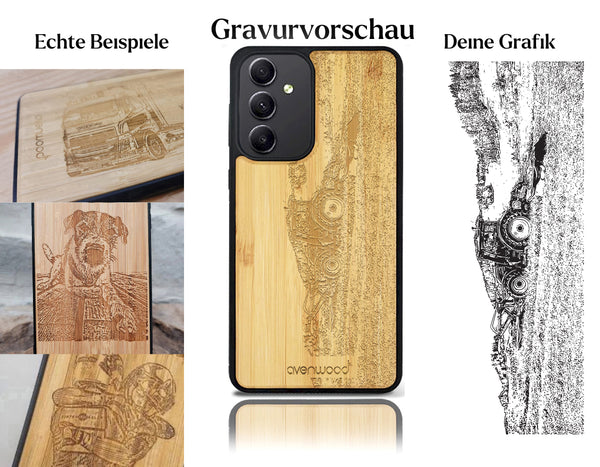 INDIVIDUELL Samsung Galaxy A34 Bambus-Kunststoff