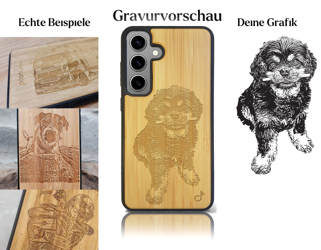 INDIVIDUELL Samsung Galaxy S24 Bambus-Kunststoff
