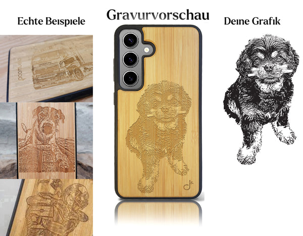 INDIVIDUELL Samsung Galaxy S24 Bambus-Kunststoff