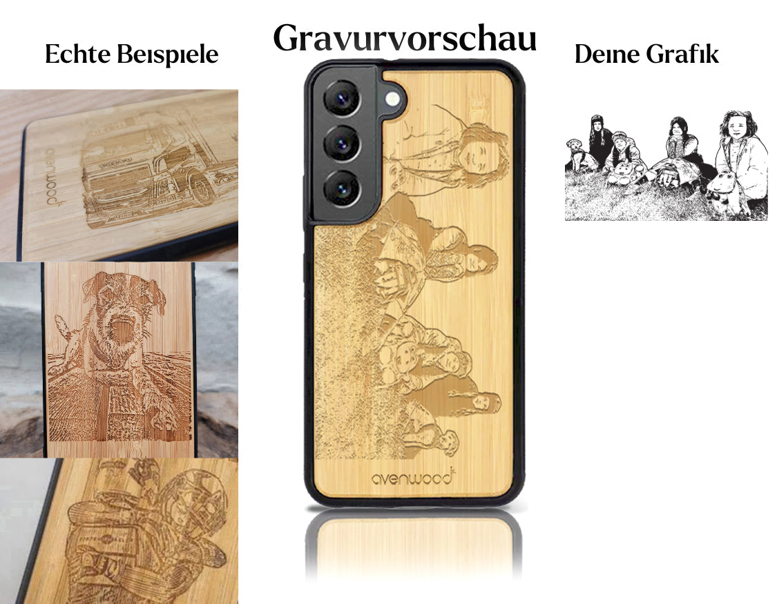 INDIVIDUELL Samsung Galaxy S22 Bambus-Kunststoff