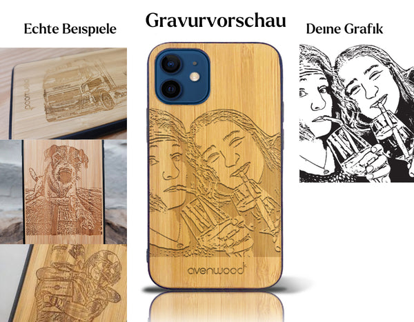 INDIVIDUELL iPhone 12 mini Bambus-Kunststoff