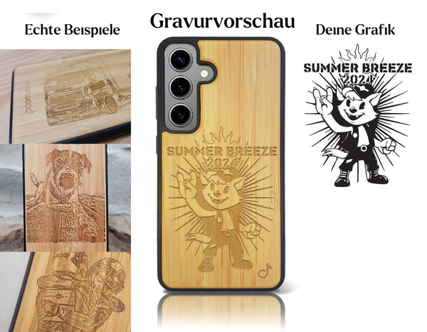 INDIVIDUELL Samsung Galaxy S24 Plus Bambus-Kunststoff