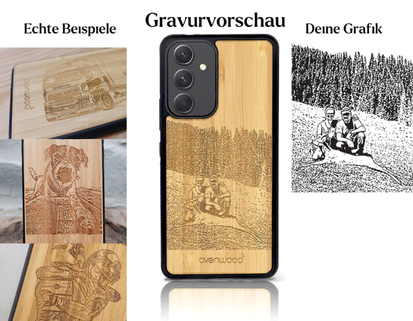 INDIVIDUELL Samsung Galaxy A54 Bambus-Kunststoff
