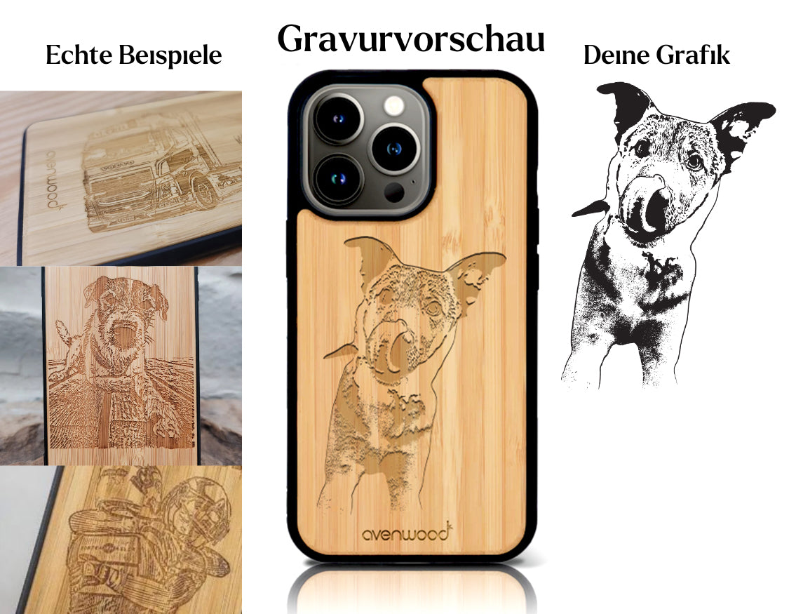 INDIVIDUELL iPhone 13 Pro Max Bambus-Kunststoff