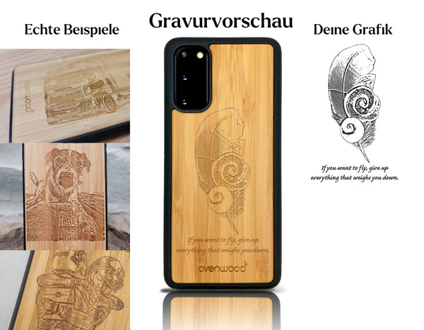 INDIVIDUELL Samsung Galaxy S20 Bambus-Kunststoff