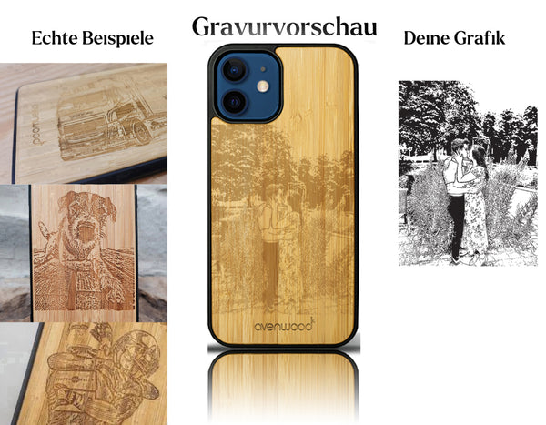 INDIVIDUELL iPhone 12 Bambus-Kunststoff