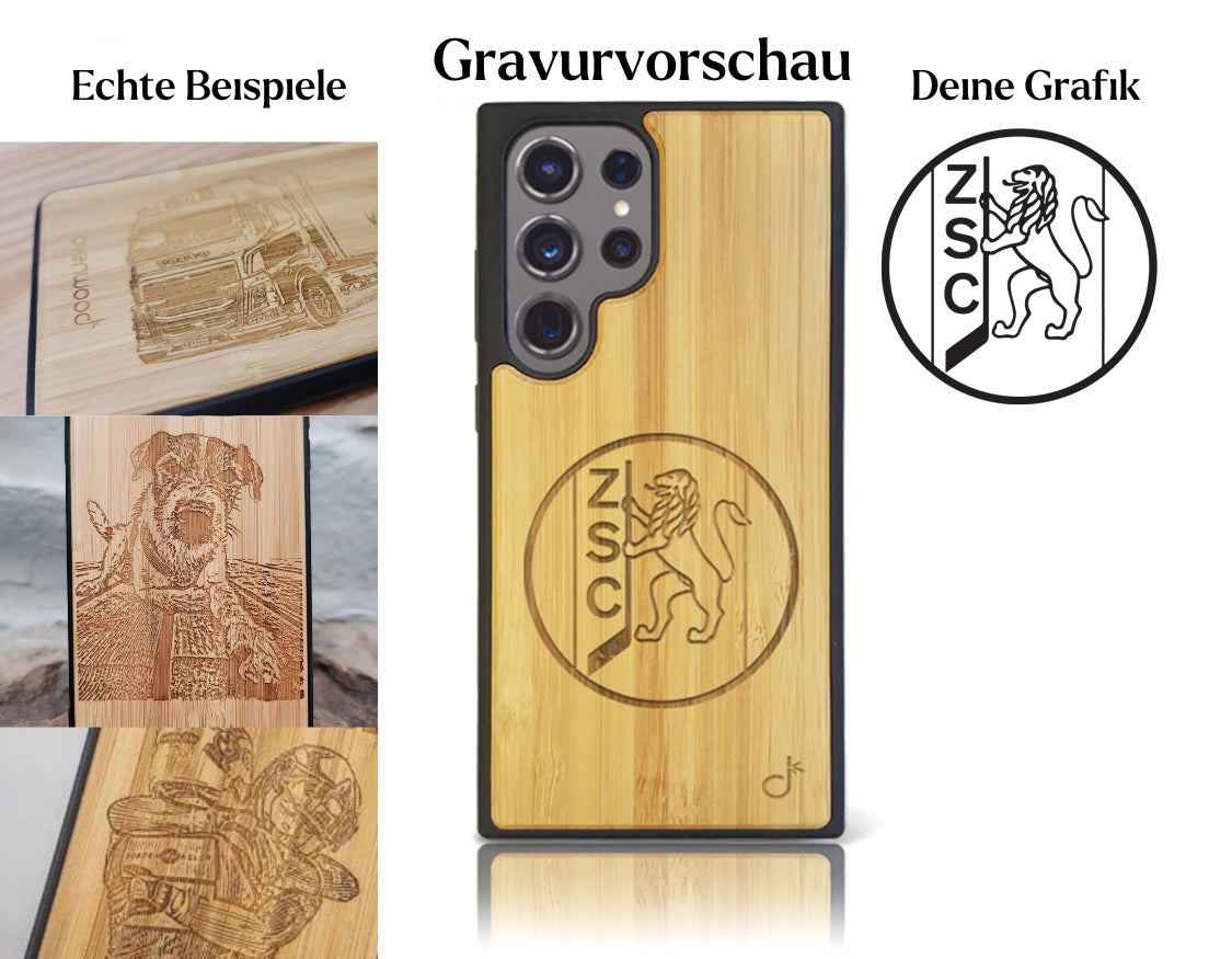 INDIVIDUELL Samsung Galaxy S24 Ultra Bambus-Kunststoff
