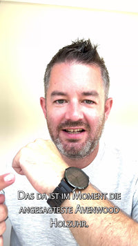 Horloge en bois et métal Zurich