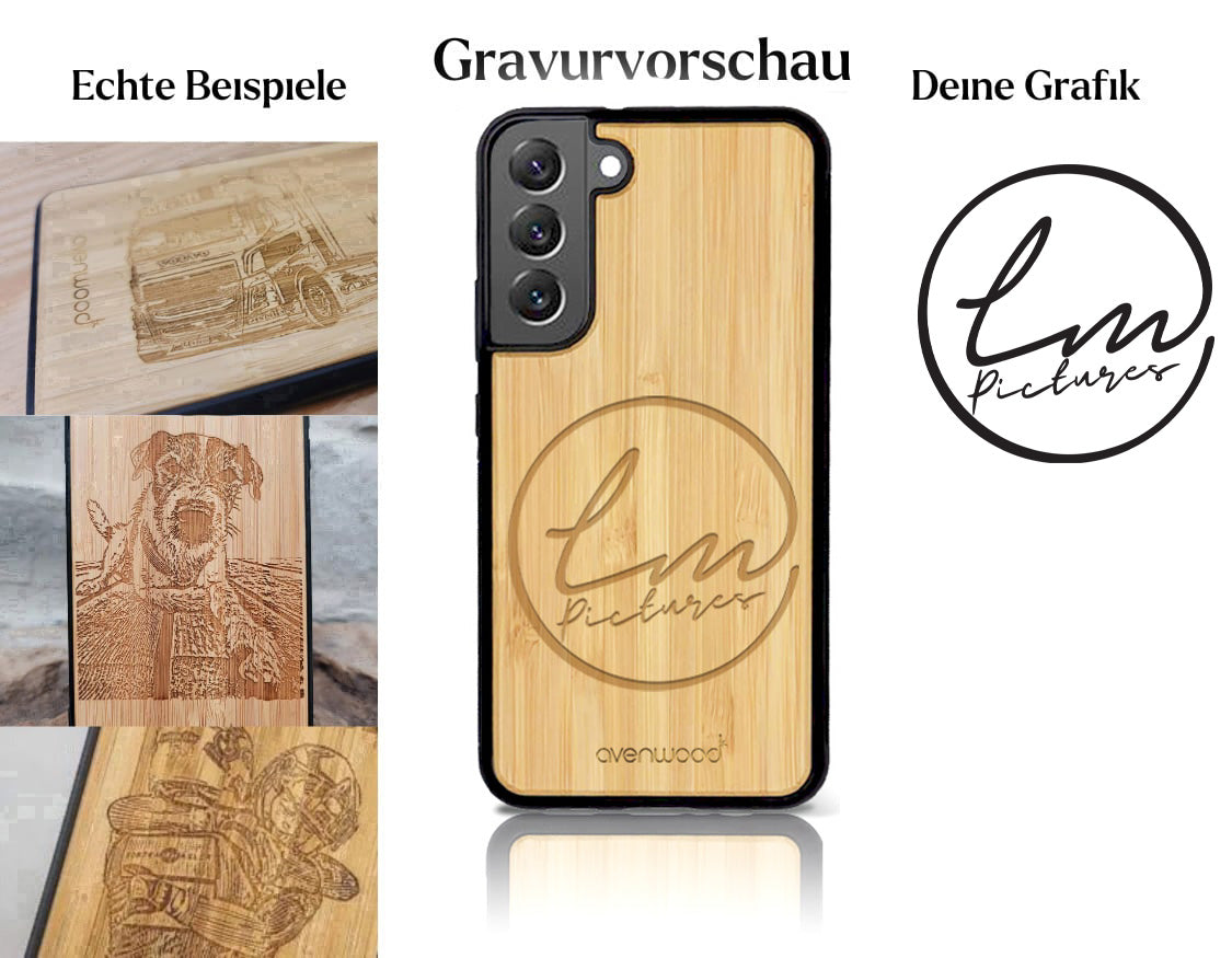 INDIVIDUELL Samsung Galaxy S22 Plus Bambus-Kunststoff