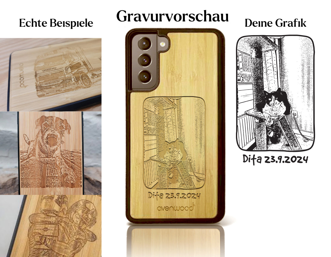 INDIVIDUELL Samsung Galaxy A52 Bambus-Kunststoff