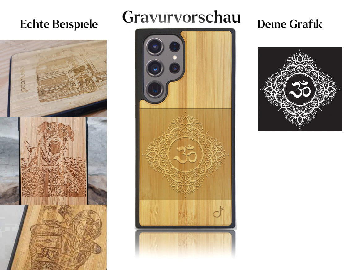 INDIVIDUELL Samsung Galaxy S24 Ultra Bambus-Kunststoff