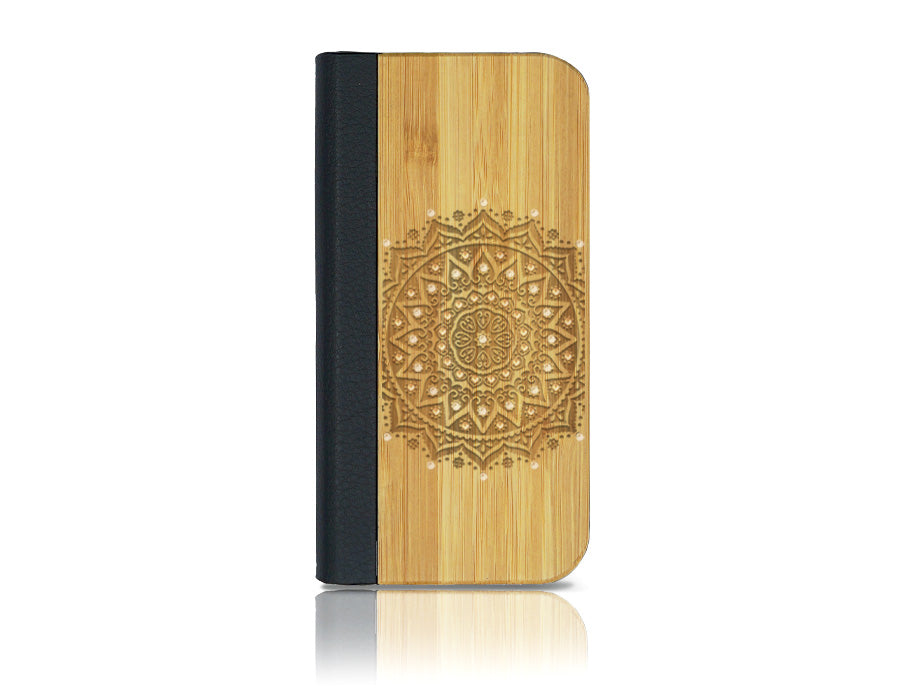 Mandala Swarovski - Étui à rabat pour iPhone 13 Mini en édition limitée