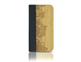 Verschnörkelte Blumen iPhone 13 Pro Max Klappcase