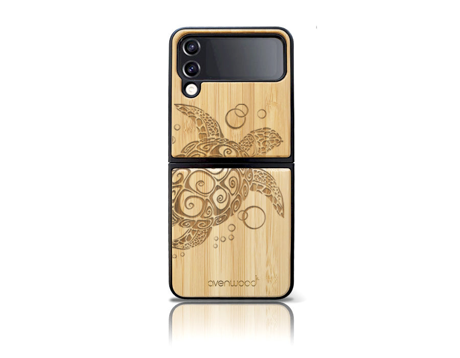 Coque arrière TORTUE pour Samsung Galaxy Z Flip4 5G